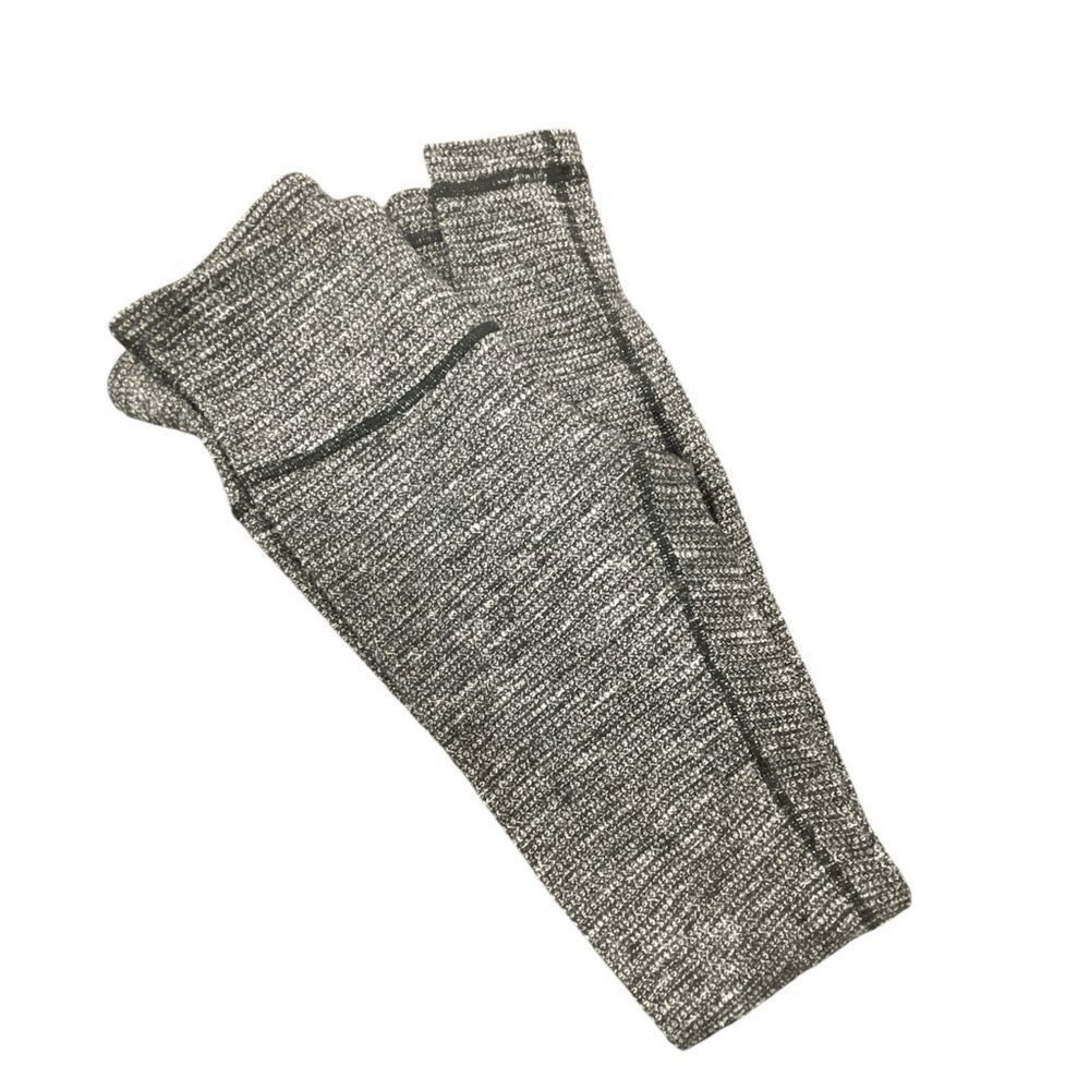 Lululemon Wunder Under Leggings in Luon Grey Knit Heather Marl size 4